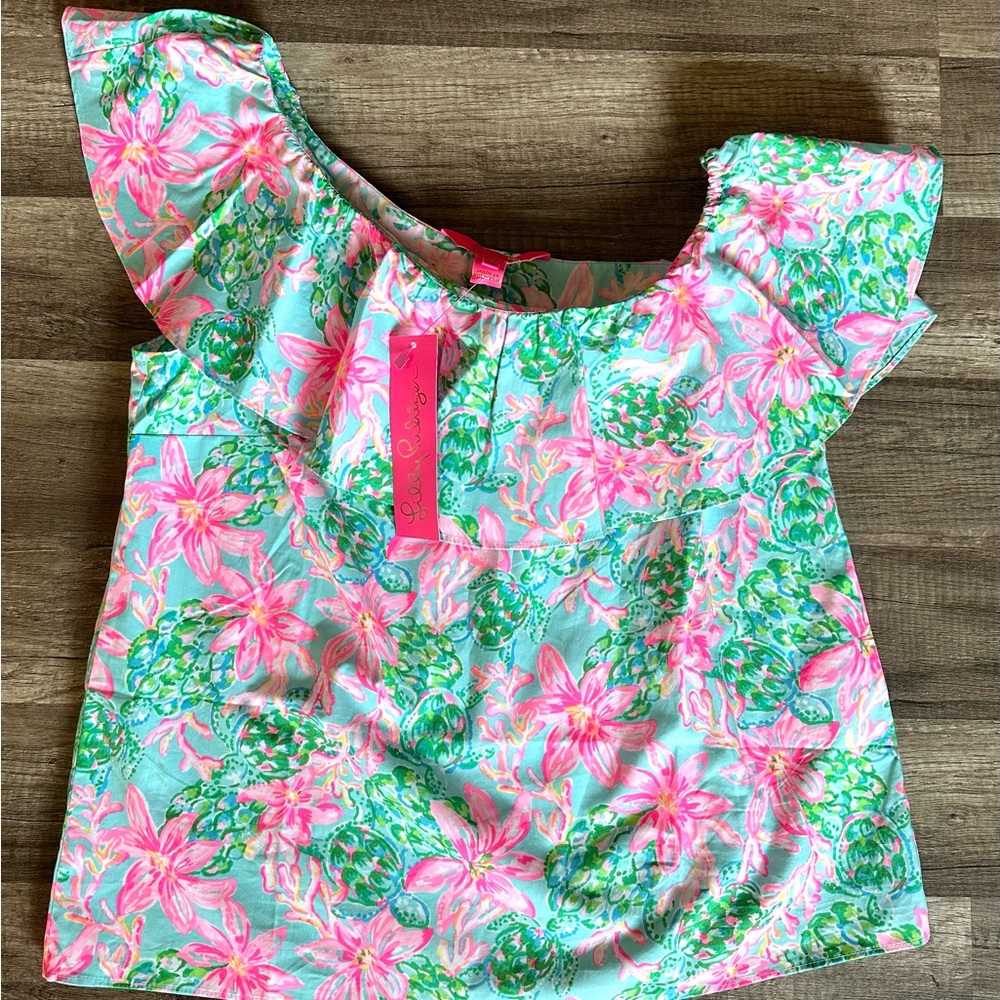 Lilly Pulitzer One Shoulder Top